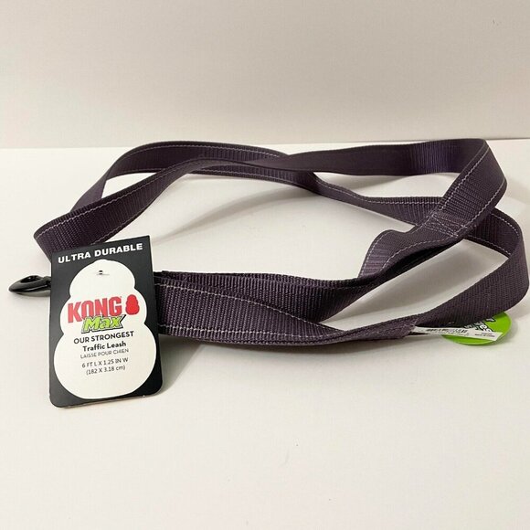 Kong Max Dog Leash 6ft x 1.25 Inch Ultra Durable Dog Traffic Leash - Picture 1 of 9
